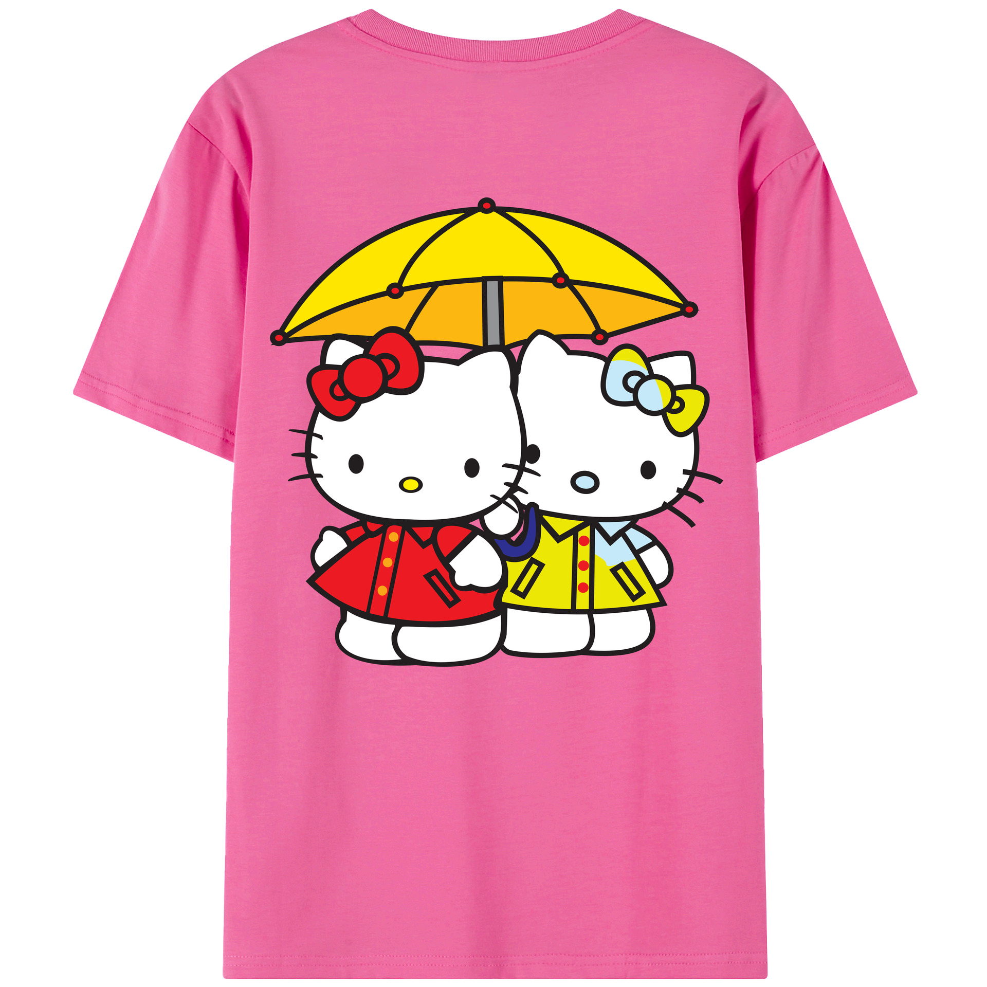 （画像用） Hello Kitty ハローキティ レディース半袖Tシャツ(バックプリント)